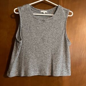 Heather Gray Ribbed Tank